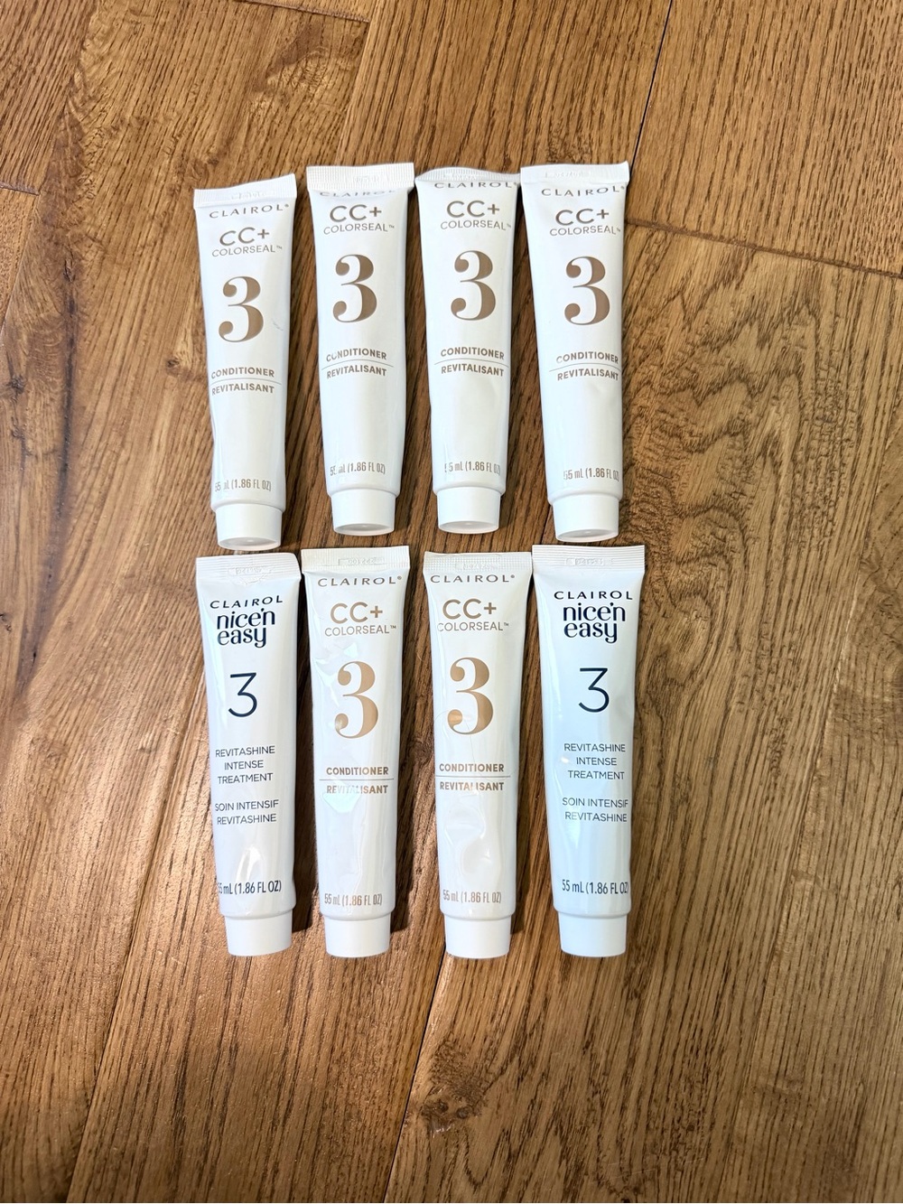Clairol Nice and Easy # 3 Conditioner Tubes Cc+ Colorseal Set Of 8 55ml 1.86 Oz